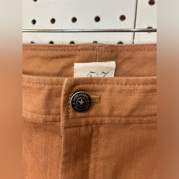 Cinq A Sept Chestnut Brown Wide Legs Jeans - Picture 3 of 6